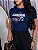TSHIRT FEMININA ALGODÃO FLORESCA COM FÉ / AZUL MARINHO - Imagem 1
