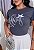 TSHIRT FEMININA ALGODÃO HEY STRASS / CINZA CHUMBO - Imagem 1
