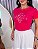 TSHIRT FEMININA ALGODÃO RAMOS PONTO DE LUZ / PINK - Imagem 1
