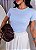 TSHIRT FEMININA ALGODÃO POA GRANDE AZUL BEBE - Imagem 1