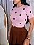 TSHIRT FEMININA ALGODÃO POA GRANDE ROSA CLARO - Imagem 1