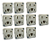 10 Tomadas Telefone Rj11 Modular 4 Vias - Imagem 5