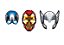 Máscara Cartonada Avengers Vingadores 06 unidades - Regina Festas - Imagem 1
