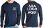 Kit 10 Camisetas Manga Longa Personalizada Com Logo Tamanhos Variados - Imagem 3