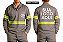 Jaleco em Brim Profissional com Faixa Refletiva Personalizado Uniformes Profissionais - Kit 15 unidades - Imagem 3