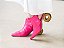 Ankle Boot Salto Vazado Snake PINK - Imagem 2