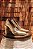 Scarpin Dourado Madeira - Imagem 1