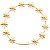 Auréola com Estrelas Folheada para Imagem 50cm-70cm | 10,5cm - Imagem 1
