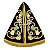 Manto Nossa Senhora Aparecida 35cm Luxo Com Broche Oficial - Imagem 1
