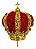Coroa Dourada Nossa Senhora Aparecida Folheada | 60cm - 70cm - Imagem 2