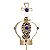 Coroa Banhado a Ouro Para Imagem Nossa Senhora Aparecida 10cm - Imagem 3
