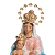 Imagem Nossa Senhora Das Vitórias 31cm C/ Auréola Folheada | Resina - Imagem 2