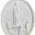 Medalha Nossa Senhora de Fátima 15cm P/ Mesa | Pó de Mármore - Imagem 2