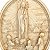 Medalha Nossa Senhora de Fátima 15cm P/ Mesa Marfim - Imagem 2