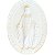 Conjunto Medalha Nossa Senhora das Graças 25cm Parede | Pó de Mármore - Imagem 2