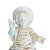 Imagem Menino Jesus 26cm C/ Manjedoura Área Externa | Pó de Mármore - Imagem 3
