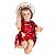 Imagem Menino Jesus 26cm C/ Olhos de Vidro Manjedoura Vermelho | Resina Perolizado - Imagem 3