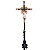Crucifixo Ornado 250cm C/ Base Resina - Imagem 1