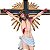 Crucifixo Ornado 250cm C/ Base Resina - Imagem 2