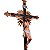 Crucifixo Ornado Barroco 150cm Parede Resina - Imagem 2