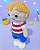 Amigurumi Modelo Mini Mim Boneco de Crochê Síndrome de Down PRONTA ENTREGA - Imagem 8