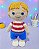 Amigurumi Modelo Mini Mim Boneco de Crochê Síndrome de Down PRONTA ENTREGA - Imagem 3
