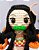 Amigurumi Nezuko Demon Slayer Kimetsu no Yaiba Boneca de Crochê SOB ENCOMENDA - Imagem 2