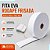 Rodapé EVA Frisado Branco Larg. 7cm x 5mm x 10 Metros - Imagem 1