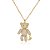 Colar Ursinho Cravejado Gold - Imagem 1