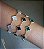 Pulseira Trevo Prata 925 Cravejada Pedra Natural Onix - Imagem 2