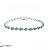Pulseira Riviera Gota Esmeralda Prata 925 - Imagem 1