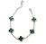 Pulseira Trevo Malaquita Prata 925 - Imagem 1