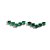 Ear Cuff Esmeralda Prata 925 - Imagem 1