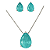 Conjunto Gota Zircônia Turmalina - Imagem 1