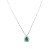 Colar Gota Esmeralda Cravejado Prata 925 - Imagem 1