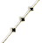 Pulseira Trevo Onix Prata 925 + Ouro18K - Imagem 1