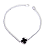 Pulseira Trevo Onix Prata 925 - Imagem 1