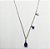 Colar Gota Safira Prata 925 - Imagem 1