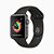 Apple Watch S3 (GPS) Cx Cinza Espacial Pulseira Preta - Imagem 1