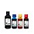 Kit 4 Tinta HP 21 C9351A e 22 C9352A para Impressoras F4180 J3680 F380 1410 D2460 de 250ml Black e 100ml Color QuimiPrime - Imagem 1