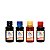Kit 4 Tinta para Cartucho Canon PG 210 CL 211 - Impressoras Canon MP250 MP240 MP260 MP270 MP280 de 100ml - Imagem 1