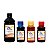 Kit 4 Tinta para Cartucho HP 662 - HP 3516 2516 3515 2515 de 500ml Black e 100ml Color - Imagem 1