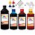 Kit 4 Tinta HP 8630 950xl e 951xl de 1 Litro Black e 500ml Color Linha Platinum - Imagem 1