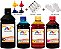 Kit 4 Tinta HP K7780 88xl de 500ml Black e 250ml Color Linha Platinum - Imagem 1