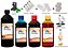 Kit 4 Tinta HP 5605 27 e 28 de 1 Litro Black e 500ml Color Linha Platinum - Imagem 1