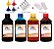 Kit 4 Tinta Brother MFC-J5845DW LC-3039 CMYK de 250ml Linha Platinum - Imagem 1