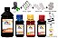 Kit 4 Tinta Lexmark Z615 16 17 e 26 27 de 250ml Black e 100ml Color Linha Platinum - Imagem 1