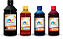 Kit 4 Tinta HP Smart Tank 724 581 674 1,25L BK Pigmentado - Imagem 1
