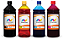Kit 4 Tinta HP C309g D210a 3526 564 de 1L BK Pigmentado - Imagem 1