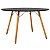Mesa Redonda Eiffel 120cm - Preto - Imagem 1
